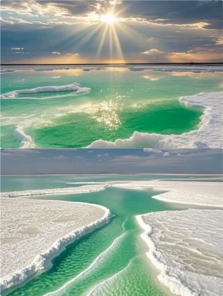 The Emerald of the Earth: Qarhan Salt Lake