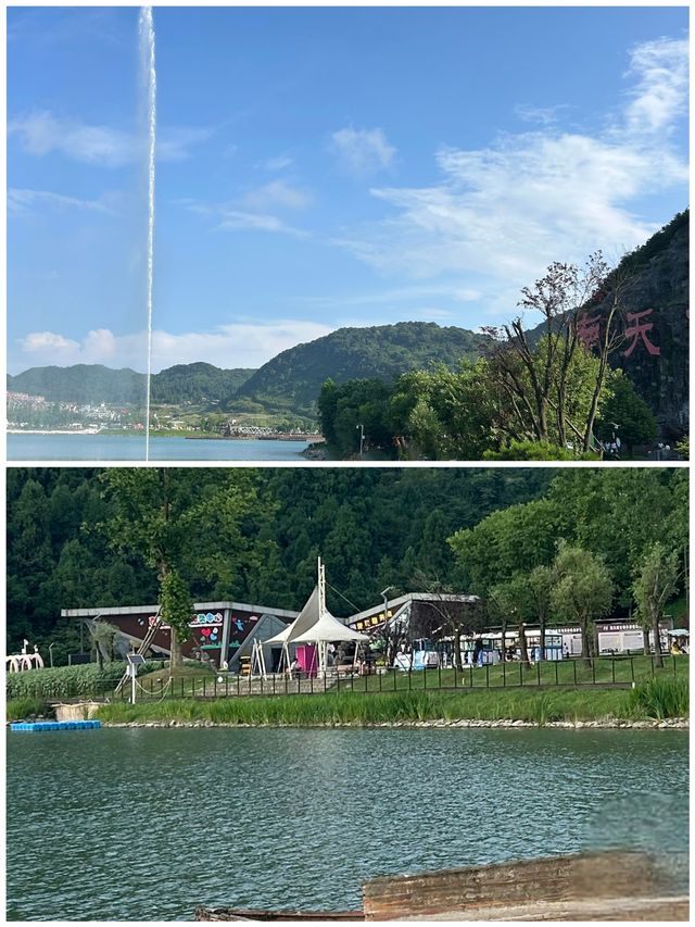 南天湖景區湖光山色山間小徑走走看看心情大好
