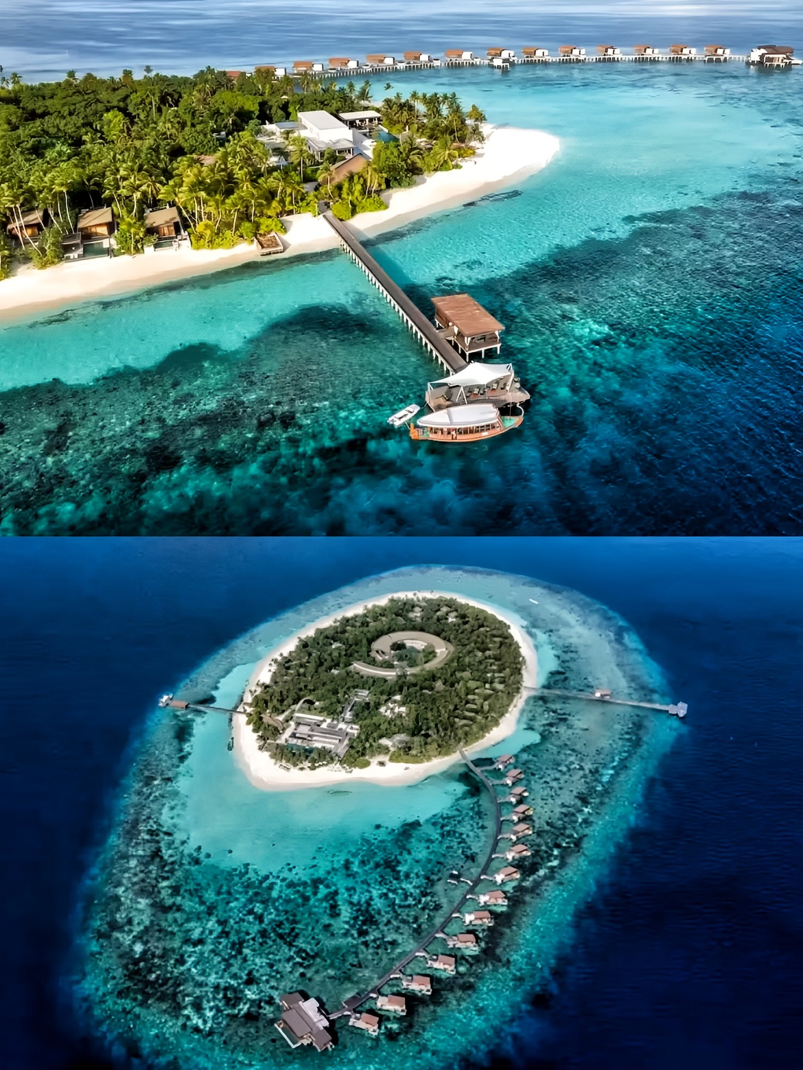 The Park Hyatt Maldives is hidden on a tropical island near the pure equatorial coast