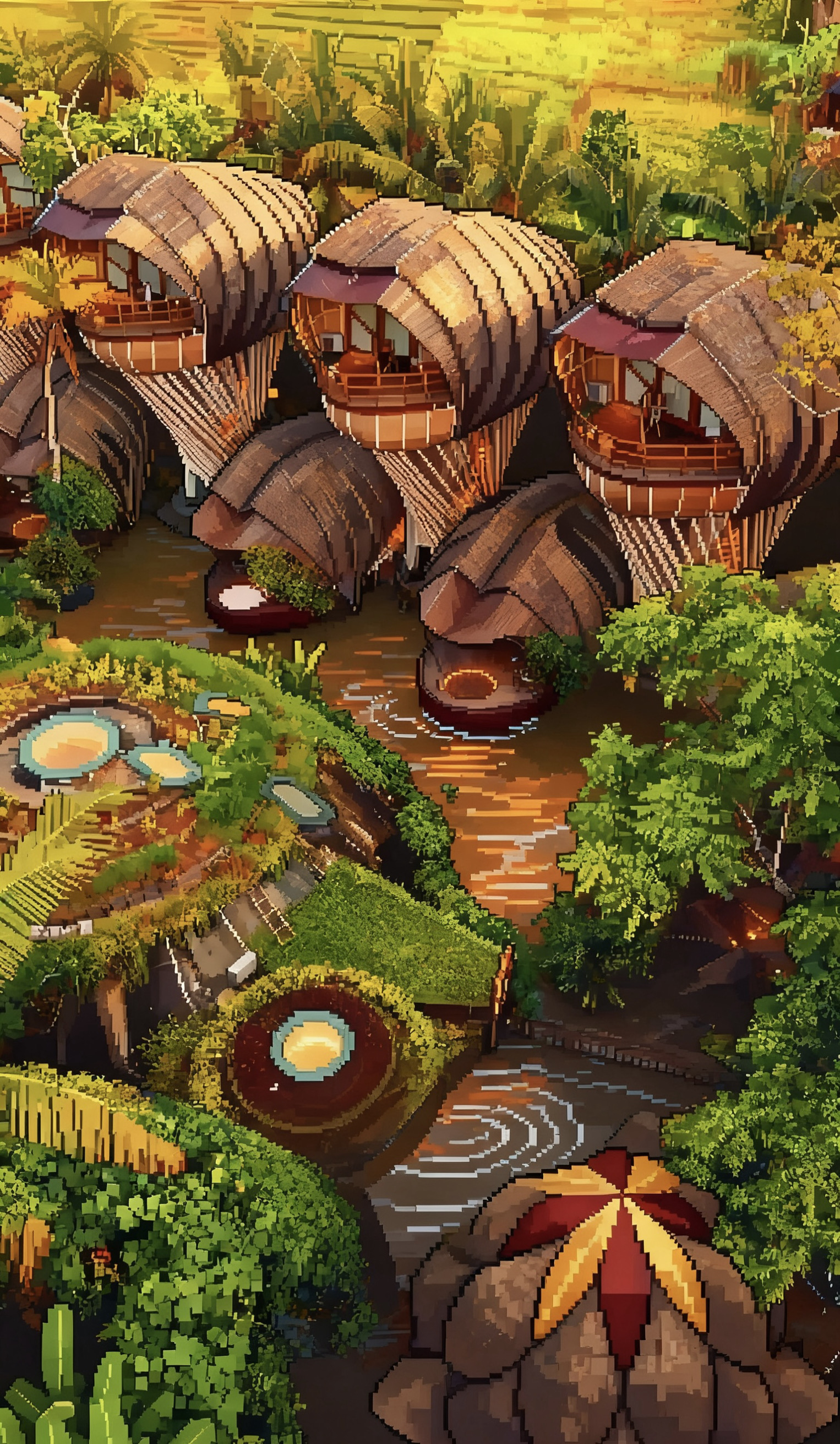 Inilah sorotannya! Permata tersembunyi di Lembah Ayung Bali – sebuah resor ramah lingkungan yang luar biasa menyegarkan! 🏡 Permata tersembunyi ini, Ulaman Eco Resort, wajib ditambahkan ke daftar tempat menginap wajib Anda!

📍Alamat: Jl. Raya Mancingan, Nyambu, Kec. Mengwi, Kabupaten Badung, Bali 80351

✨Pengalaman Menginap:

👉Bangun tidur di rumah bambu "Penjaga Hutan"! Struktur bambunya sungguh menakjubkan, dikelilingi oleh pepohonan rimbun 360°, dengan tirai tipis yang menciptakan nuansa "Jurassic Park" yang sesungguhnya.

👉Menawarkan kolam renang tanpa batas 🏊‍♂️ Berbaring di tepi kolam renang yang menghadap Lembah Ayung, Anda akan merasa seperti peri hutan kecil.

👉Saya tiba tepat waktu untuk meditasi saat matahari terbenam! Paviliun yoga terbuka terasa sangat menenangkan. 🧘

💫 Sorotan Wajib Dikunjungi:

✔️Bangun dengan suara siamang di pagi hari! Ini benar-benar "layanan membangunkan burung" yang sesungguhnya!

✔️Pertunjukan kunang-kunang di malam hari sungguh menakjubkan!✨ Anda dapat menyaksikan pertunjukan cahaya ganda Bima Sakti dan kunang-kunang sambil berbaring di tempat tidur!

✔️Ikan bakar daun pisang di restoran tepi sungai ini sangat lezat hingga akan membuat alis Anda ternganga!! Semua bahan-bahannya baru dipetik dari kebun organik mereka sendiri.

Para pecinta kuliner, perhatikan!!! Makanan di sini sungguh unik!

🍌Ikan bakar daun pisang: Aroma daun pisang dan kesegaran serai membuat Anda jatuh cinta pada gigitan pertama.

🌶️Nasi goreng khas daerah: Setiap butir nasinya unik, dipadukan dengan saus cabai khas Bali—sungguh nikmat!

🥥Air kelapa segar: Kelapa yang baru dipetik disajikan dengan sedotan bambu—ramah lingkungan hingga ke akar-akarnya.

PS. Kami sarankan untuk membawa buku catatan📒:

1️⃣Pukul 6-7 pagi adalah waktu terbaik untuk mengamati burung🐦

2️⃣Matras yoga, obat nyamuk, dan tabir surya adalah tiga hal yang wajib dimiliki.

3️⃣Ingat untuk mengisi daya kamera Anda hingga penuh! Setiap sudut adalah mahakarya!

Dua hari satu malam saya di Ulaman terasa seperti jiwa saya benar-benar bersih... Siapa yang bisa menolak pengalaman menyentuh hutan hujan tepat di luar jendela mereka? Kalian wajib coba ini, girls!! 💚