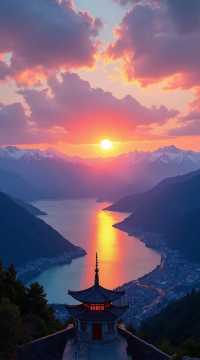 這古鎮,裝下江南與雪山