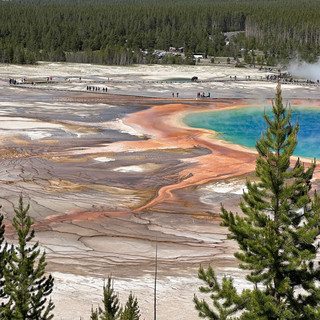 Yellowstone, USA · Grand Prismatic Spring Complete Travel Guide