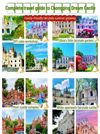 Chongqing fantasy castle | Huashengyuan golden cake fantasy kingdom summer parent-child fairy tale outing