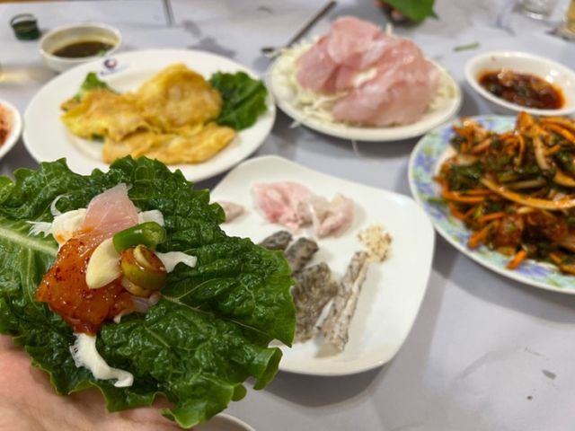 목포8미 대표음식 민어회를 코스로 즐기는 영란횟집!