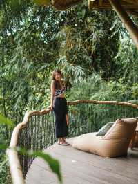 Bali | the best bamboo house with a serene jungle balcony 