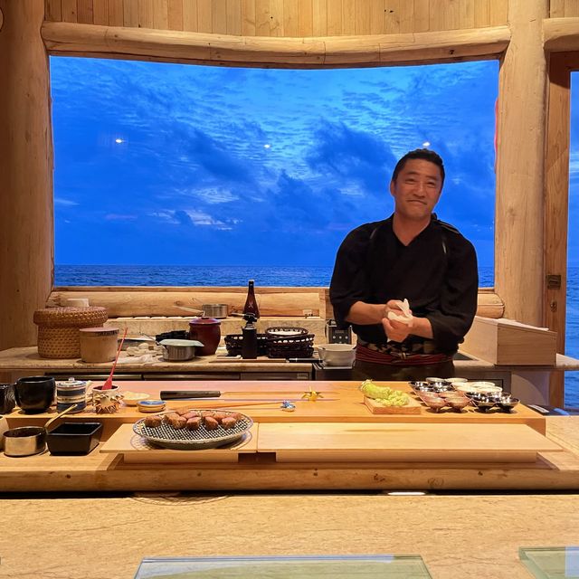 Omakase restaurant on the ocean