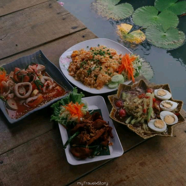 ร้านอาหารบรรยากาศบ้านทุ่ง สุขปลายนา กาฬสินธุ์