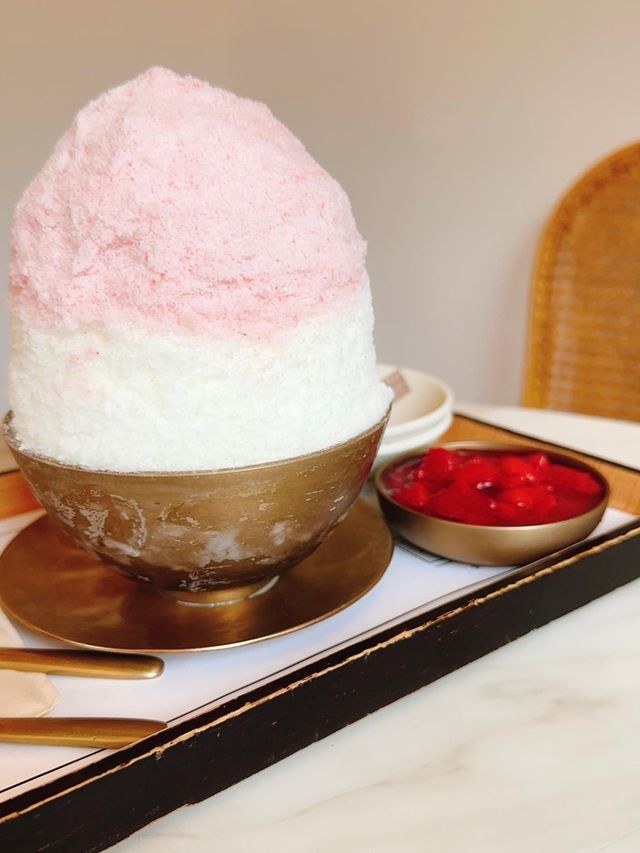 韓屋で美味しいかき氷 三清ピンス 삼청빙수