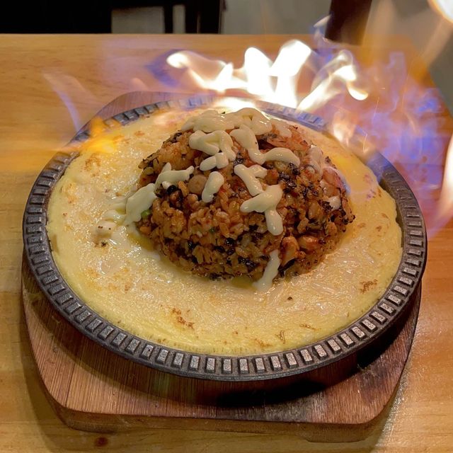 鐵板蛋漿熔岩炒飯令無又愛又恨❣️