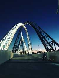 澳洲珀斯標誌景點 Matagarup Bridge 👣👣 馬塔加魯普橋