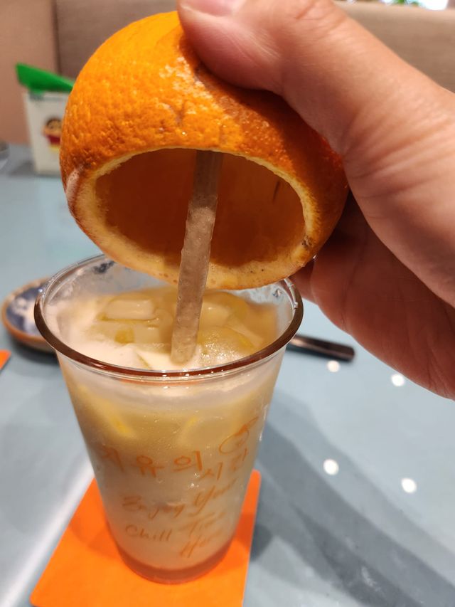 柑橘與海灘渡假feel滿滿的高質韓餐