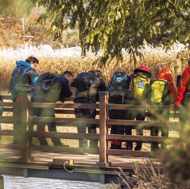 Beautiful Autumn View of Tapjeongho Lake