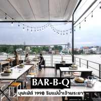 หมูกระทะ วิวดี ติดแม่น้ำเจ้าพระยา! บรรยากาศดีเวอร์