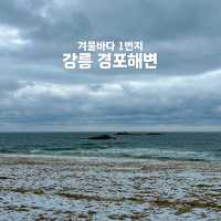 경포해변, 겨울바다의 매력 속으로❄️