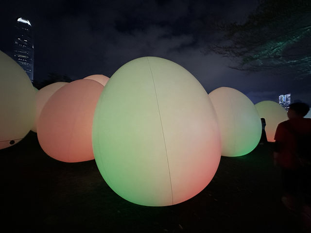 香港好去處 | 金鐘添馬公園 | teamLab: 光漣
