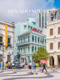 Senado Square ศูนย์กลางเมืองเก่ามาเก๊าได้มรดกโลก