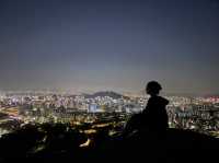 인왕산 정상에서 바라보는 서울