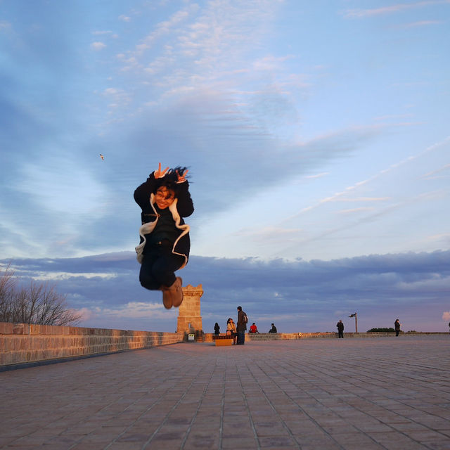 Sunset in Castell de Montjuic