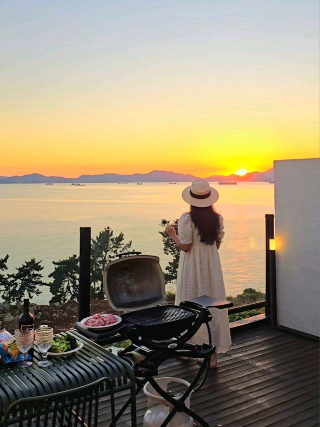 노을뷰에 자쿠지까지 즐기는 남해 커플여행숙소💛