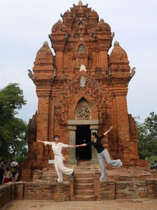 Immerse yourself in the traditional Vietnamese atmosphere at the Po Long Jarai Temple.