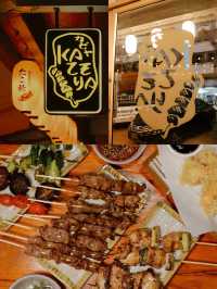 อิซากายะเนื้อย่างเสียบไม้ ใกล้สถานีรถไฟ🍢