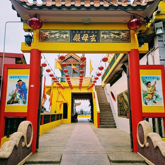 馬來西亞檳城喬治城著名華人文化海濱寺廟景點:玄母殿，適合打卡拍照📸欣賞海景