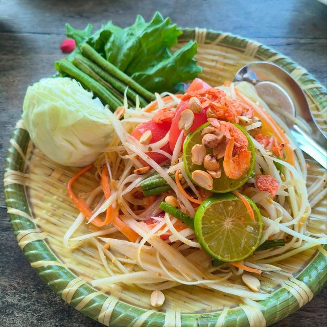 Authentic Thai food in a Rice Field🌾