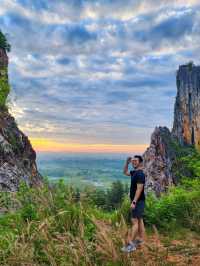 Hiking Up Khuha Mountain in Rattaphum