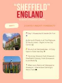 Sheffield 2-days itinerary 