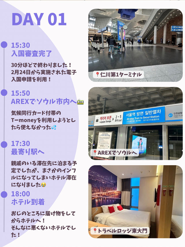【韓国旅行】DAY1(出国日編)~3泊4日のひとり韓国旅🇰🇷✈️
