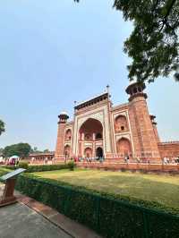 **"Where Mughal grandeur meets spring’s gentle touch. 🌸🏰"**  