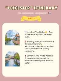 Leicester itinerary 🌷🇬🇧