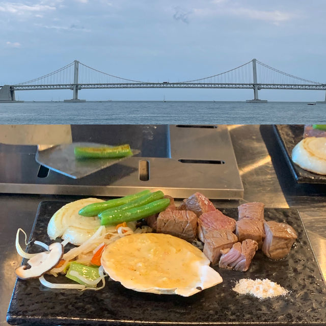 광안대교 보며, 철판요리 즐기기 좋은 광안리 맛집