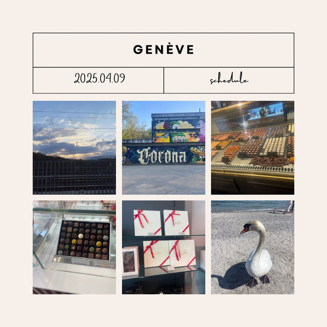 【ジュネーヴ🇨🇭】一日のスケジュール🗓