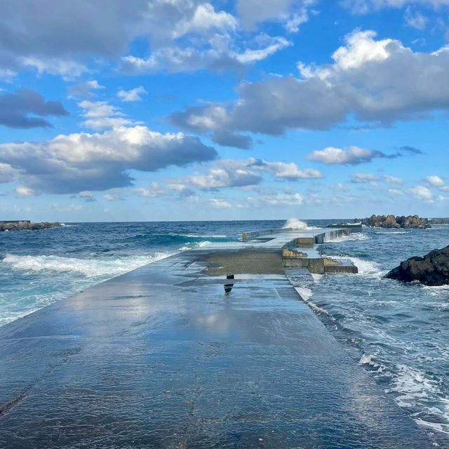 石地海水浴場～奇石與夕陽的絕美
