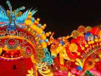 แสดงไฟแสงสีบนกำแพงเมืองโบราณต้าถง