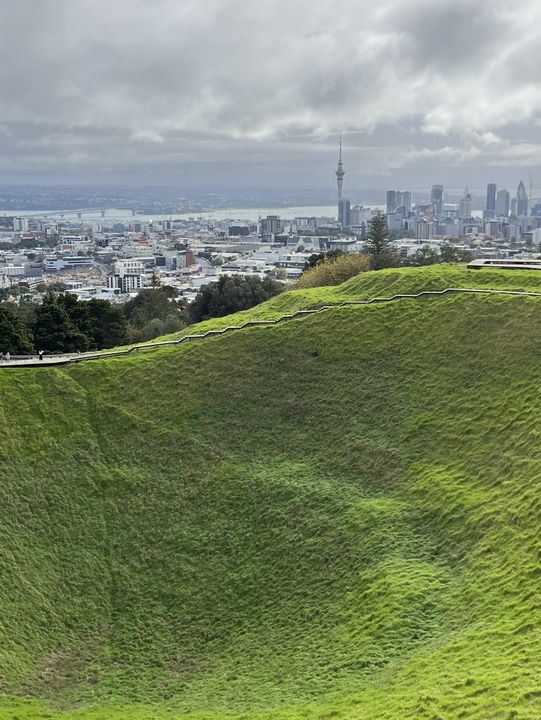 🏞️奧克蘭最高城市視角｜伊甸山 Mt Eden 🌋城市與火山的靜默對話