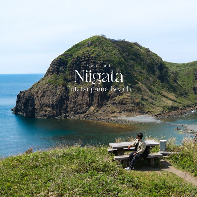 “Futatsugame Beach” in Sado Island ⛰️🍃🇯🇵
