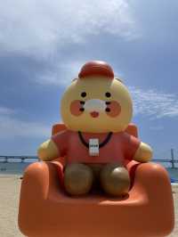 광안리 바닷가에서 만난 라이언과 춘식이🐻 포토존 후기