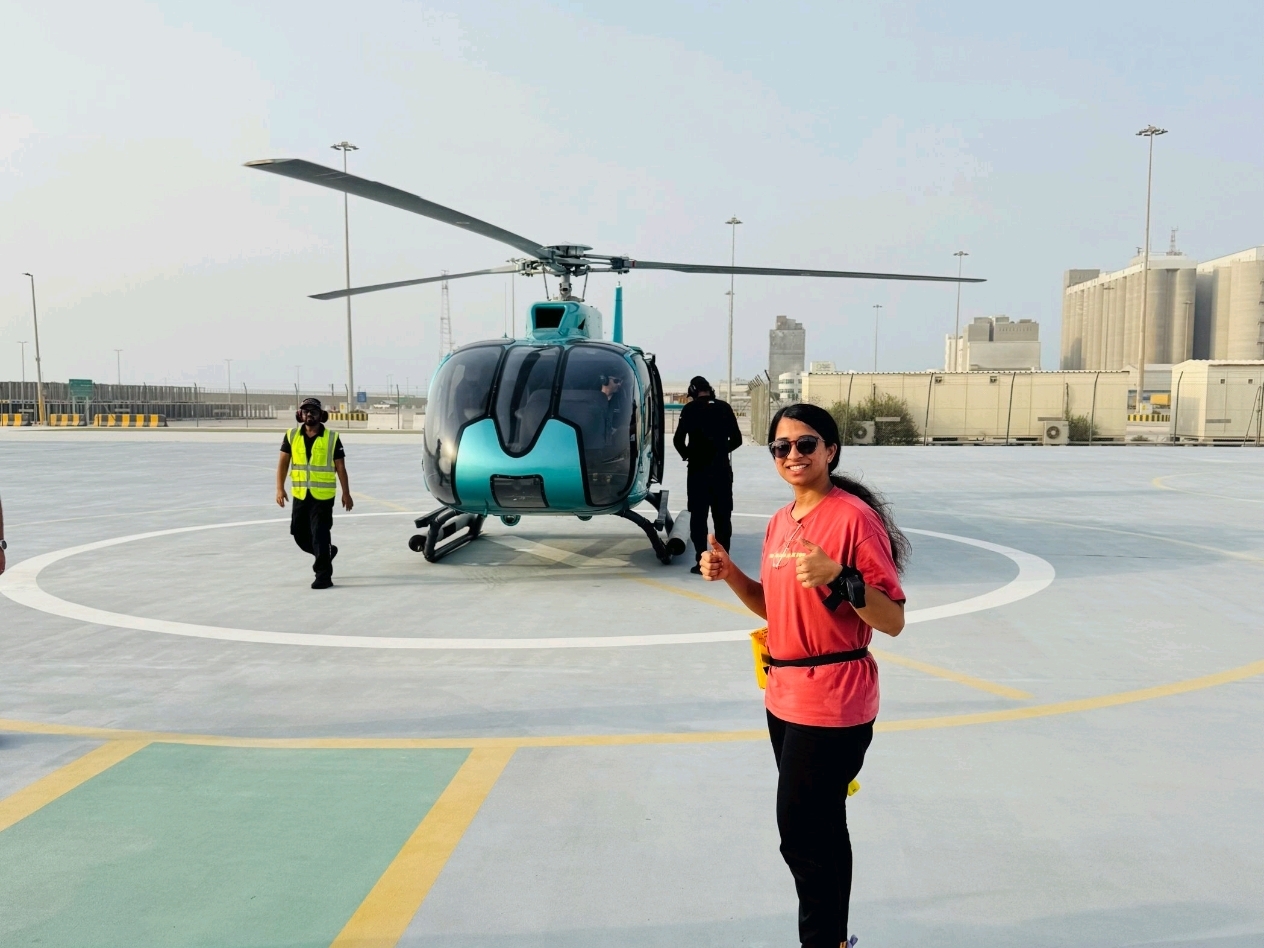 Helicopter ride - Abudhabi