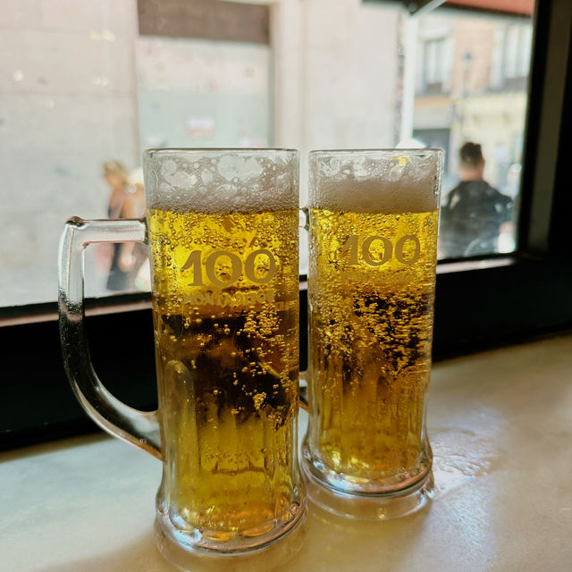 コスパ良し！ミニサンドイッチとビール🍻【Cervecería 100 Montaditos】