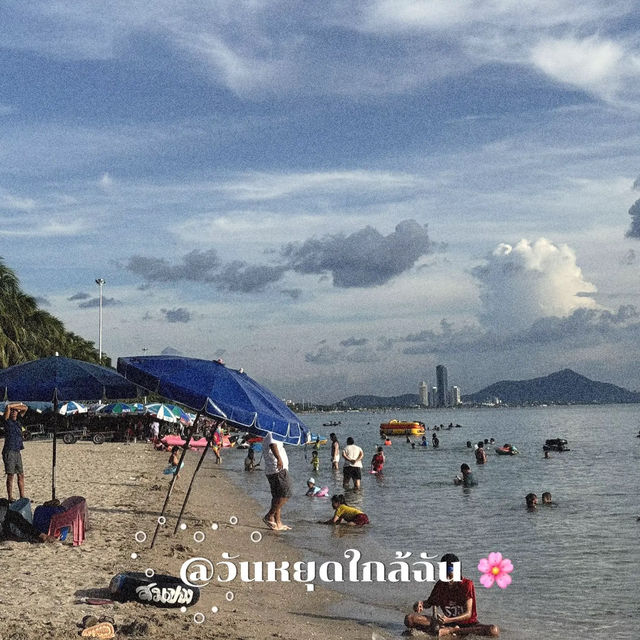 👙🫶🏻🩴✨👒หาดบางแสน น้ำใสๆ ชลบุรี🛟🏝️🏖️🌊
