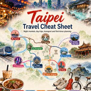 台北旅遊速查表：夜市、一日遊、交通與初訪者規劃