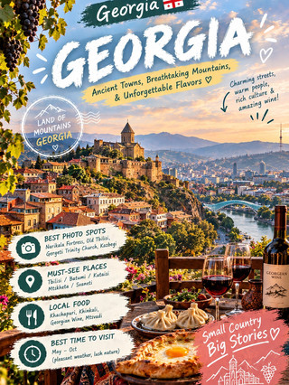 🇬🇪 Georgia | Where Mountains, Wine & History Meet ⛰️🍷