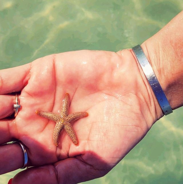 Crystal clear water and super soft sand 