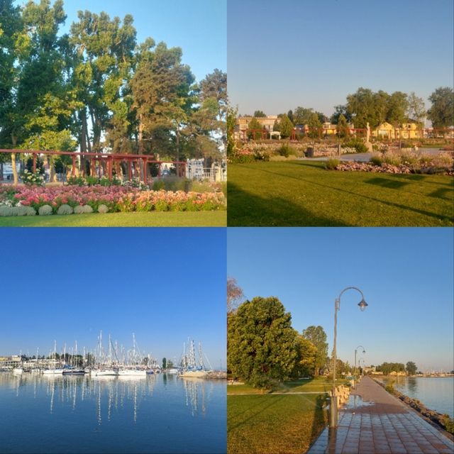 Beautiful Promenade in Siófok Day and Night