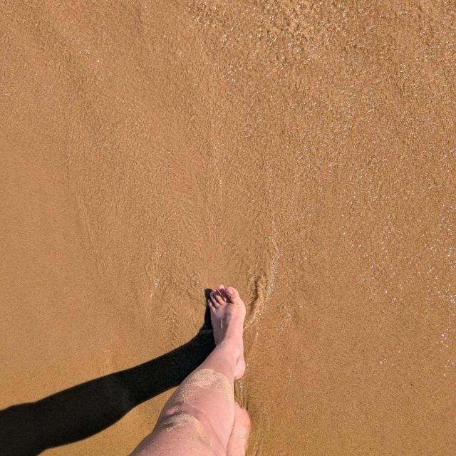Sandy beach in England 