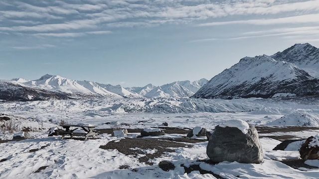 阿拉斯加 馬塔努斯卡冰川徒步之旅。