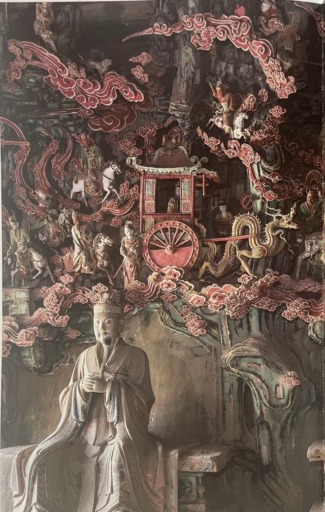 《汾陽太符觀彩塑》仙女下凡該是這般模樣 汾陽不止有名酒，不止有杏花，古代道觀中還藏着國色天香，花。