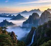 雲霧繚繞的仙境之旅